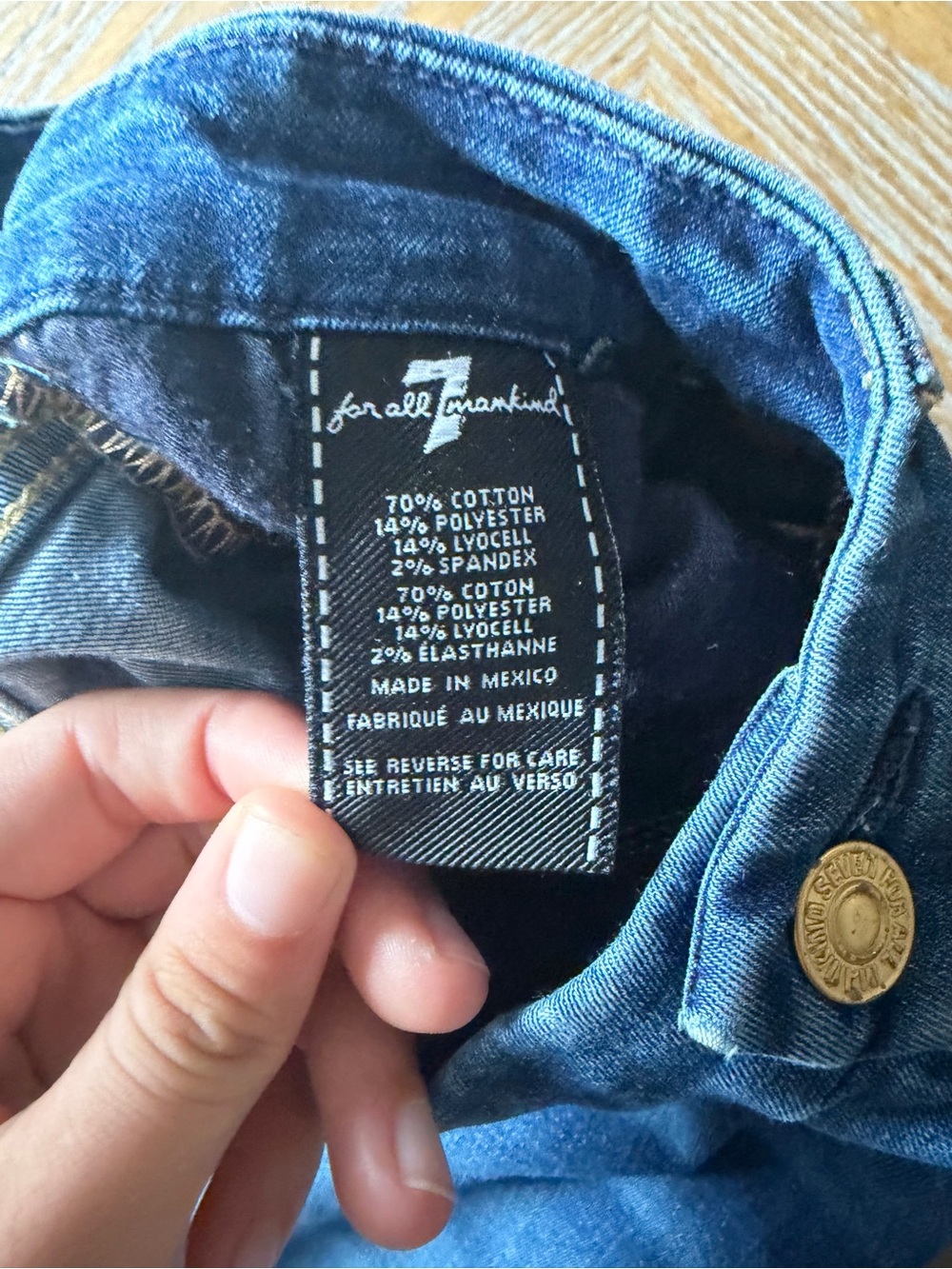 7 For All Mankind Dojo Bootcut Flare Jeans Medium Wash 27 - Picture 8 of 8